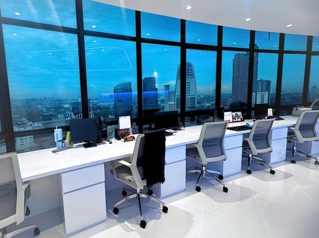 Bumi office skyline view