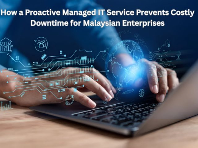 Proactive managed IT service team in Malaysia monitoring enterprise network servers to ensure business continuity.